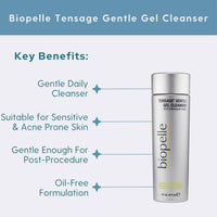 Biopelle Facial Cleanser 6 oz. Biopelle Tensage Gentle Gel Cleanser - Skin Type Solutions