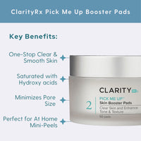 ClarityRx Facial Pads 50 Pads / 4 fl. oz. ClarityRx Pick Me Up Booster Pads - Skin Type Solutions