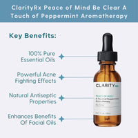 ClarityRx Textiles 1 fl. oz. ClarityRx Peace of Mind Be Clear A Touch of Peppermint Aromatherapy - Skin Type Solutions