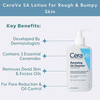 Cerave Facial Cleanser 8 oz. CeraVe Renewing SA Cleanser for Normal Skin - Skin Type Solutions