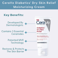 Cerave Body Moisturizer 8 fl. oz. CeraVe Diabetics' Dry Skin Relief Moisturizing Cream - Skin Type Solutions