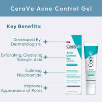 Cerave Facial Treatment 1.35 oz. CeraVe Acne Control Gel - Skin Type Solutions