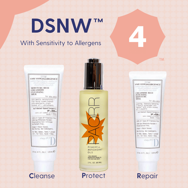 Skin Type Solutions Skincare Bundle No Sunscreen DSNW 4 Allergic - Essentials Bundle - Skin Type Solutions