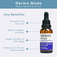 Derma Made Facial Treatment 1 oz. Derma Made Retinol Bakuchiol 0.25 - Skin Type Solutions