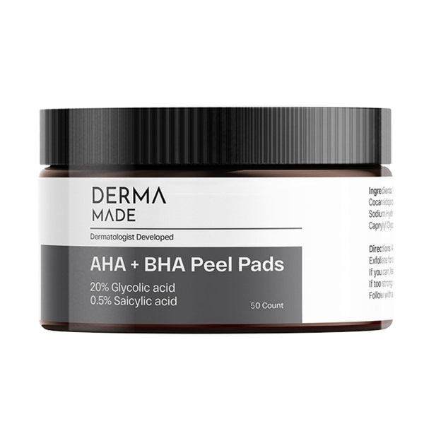 Derma Made Facial Pads 50 Pads Derma Made AHA+BHA Peel Pads - Skin Type Solutions