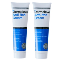 Dermeleve Body Moisturizer 2 oz. (2-Pack) Dermeleve Steroid Free Anti-Itch Soothing Cream 2 oz. - Skin Type Solutions