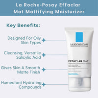 La Roche-Posay Facial Moisturizer 1.35 fl. oz. La Roche-Posay Effaclar Mat Mattifying Moisturizer - Skin Type Solutions