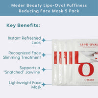 Meder Beauty Facial Mask 5-Pack Meder Beauty Lipo-Oval Puffiness Reducing Face Mask 5 Pack - Skin Type Solutions