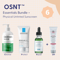 Skin Type Solutions Skincare Bundle Physical Untinted Sunscreen OSNT 6 Redness - Essentials Bundle - Skin Type Solutions