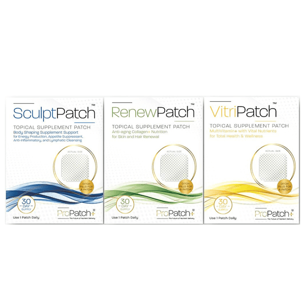 ProPatch+ SkinCare ProPatch+ Bundle (30-Day Supply of Sculpt, Renew, Vitri) - Skin Type Solutions