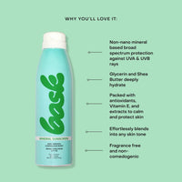 BASK Face & Body Sunscreen Bask Mineral Fragrance-Free Non-Aerosol SPF 30 Spray - Skin Type Solutions