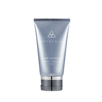 Cosmedix Pure Enzymes Cranberry Exfoliating Mask in a metallic silver squeeze tube with a dark gray cap, centered on a plain white background. at skin type solutions