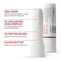 EltaMD UV Daily Peptide lip balm SPF 40 at skin type solutions key ingredients