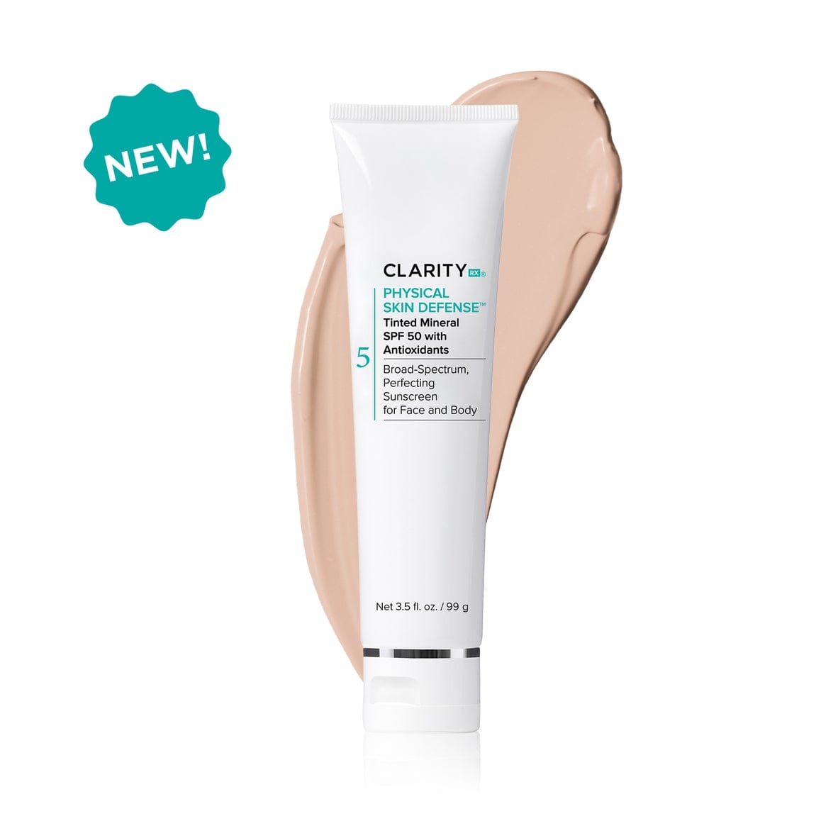 ClarityRx Physical Skin Defense Tinted Mineral SPF 50 Skin Type Solutions