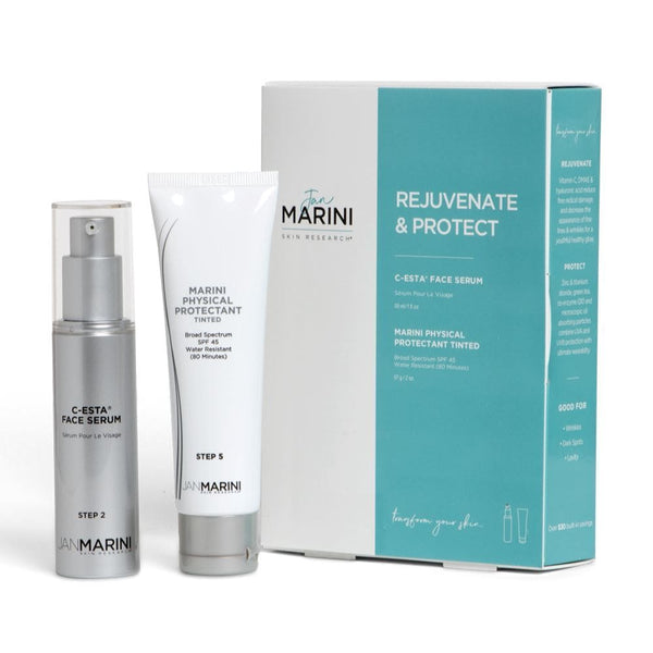 Jan Marini Moisturizer Kits Jan Marini C-ESTA Rejuvenate & Protect - Marini Physical Protectant Tinted SPF 45 - Skin Type Solutions