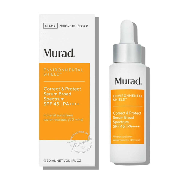 Murad Facial Sunscreen 1.0 Fl. oz. Murad Correct & Protect Serum Broad Spectrum SPF 45 - Skin Type Solutions