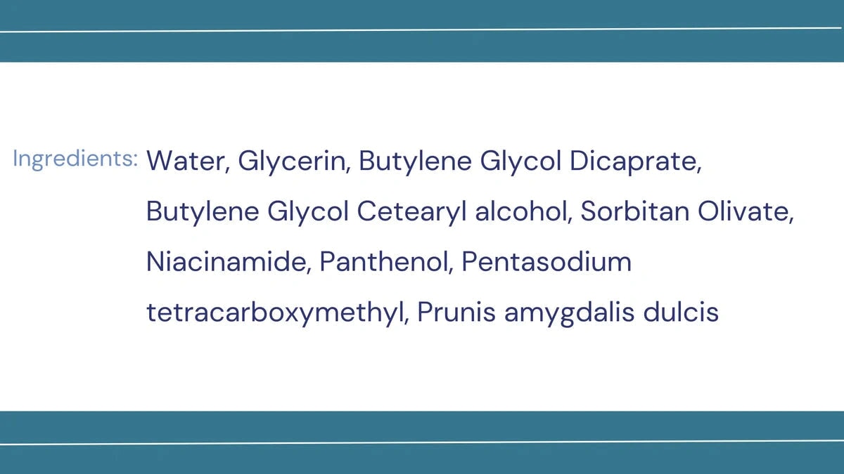 Example ingredient label