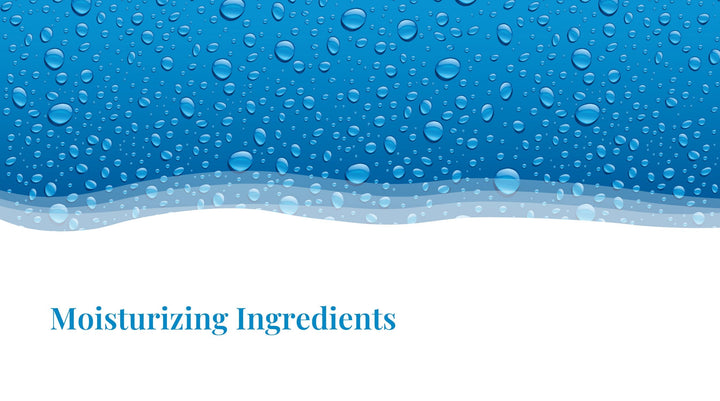 Moisturizing ingredients in skin care
