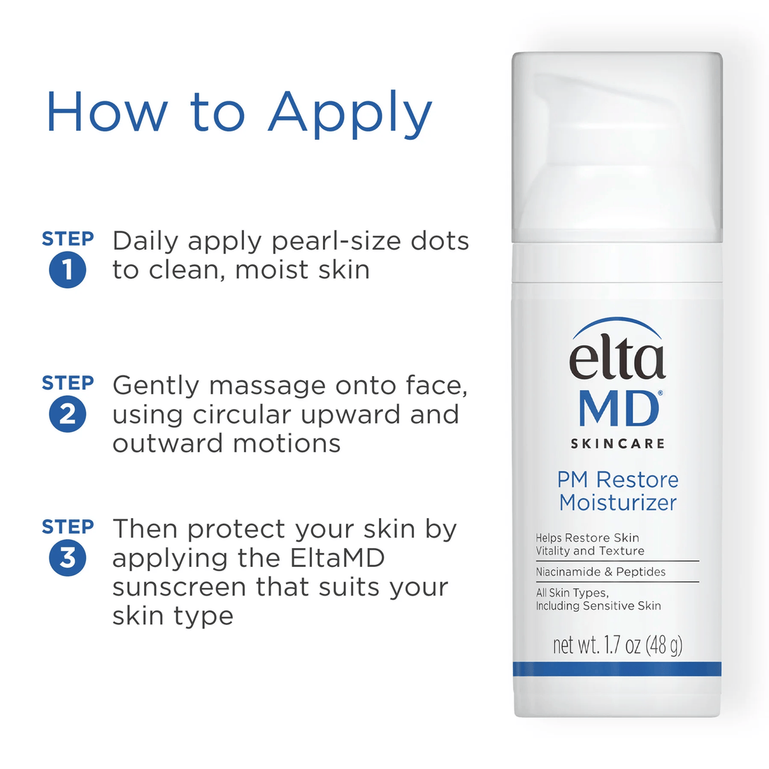 EltaMD Facial Moisturizer EltaMD PM Restore Moisturizer - Skin Type Solutions