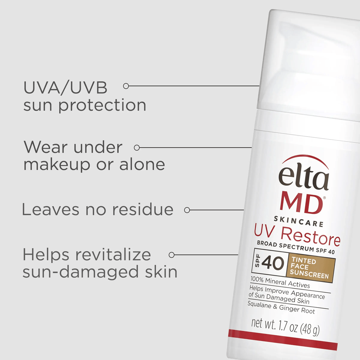 EltaMD Facial Sunscreen EltaMD UV Restore Broad-Spectrum SPF 40 Tinted - Skin Type Solutions