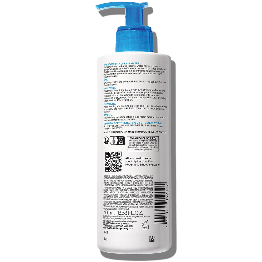 La Roche-Posay Lotion & Moisturizer 13.52 Fl. Oz. La Roche-Posay Lipikar Urea 10% Rougness Smoothing Lotion - Skin Type Solutions
