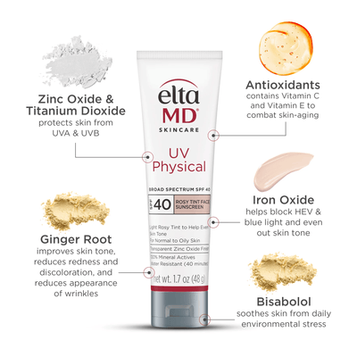 EltaMD UV Physical Rosy Tint Broad Spectrum SPF 40