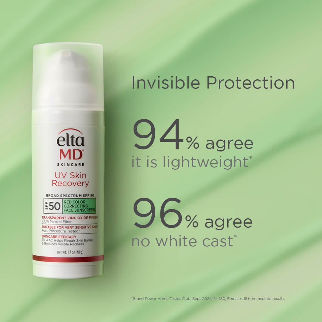 EltaMD Face & Body Sunscreen EltaMD UV Skin Recovery Red Color Correcting Green Tint Broad Spectrum SPF 50 - Skin Type Solutions