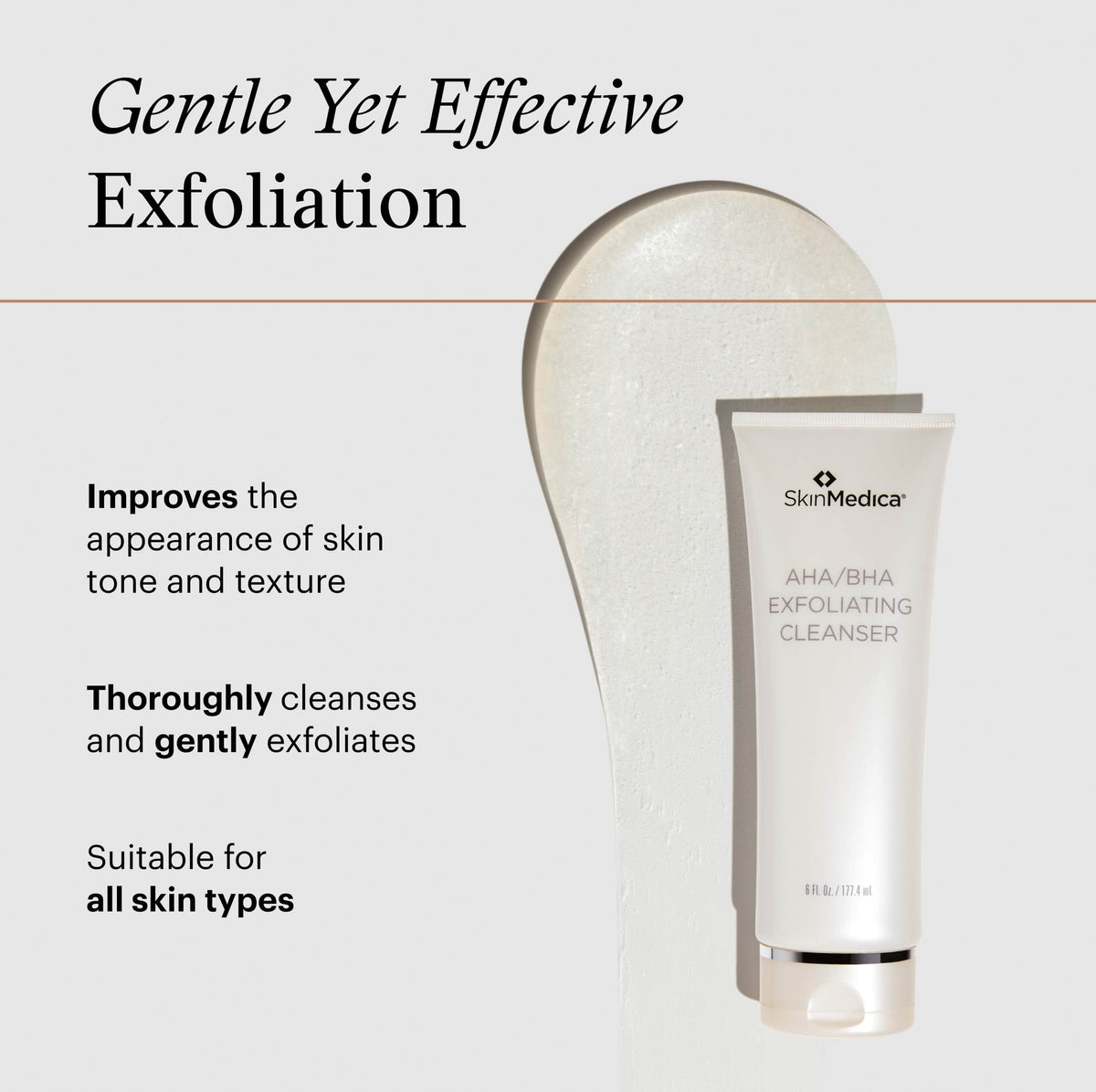 SkinMedica Face & Body Cleansers 6 fl. oz. SkinMedica AHA/BHA Exfoliating Cleanser - Skin Type Solutions