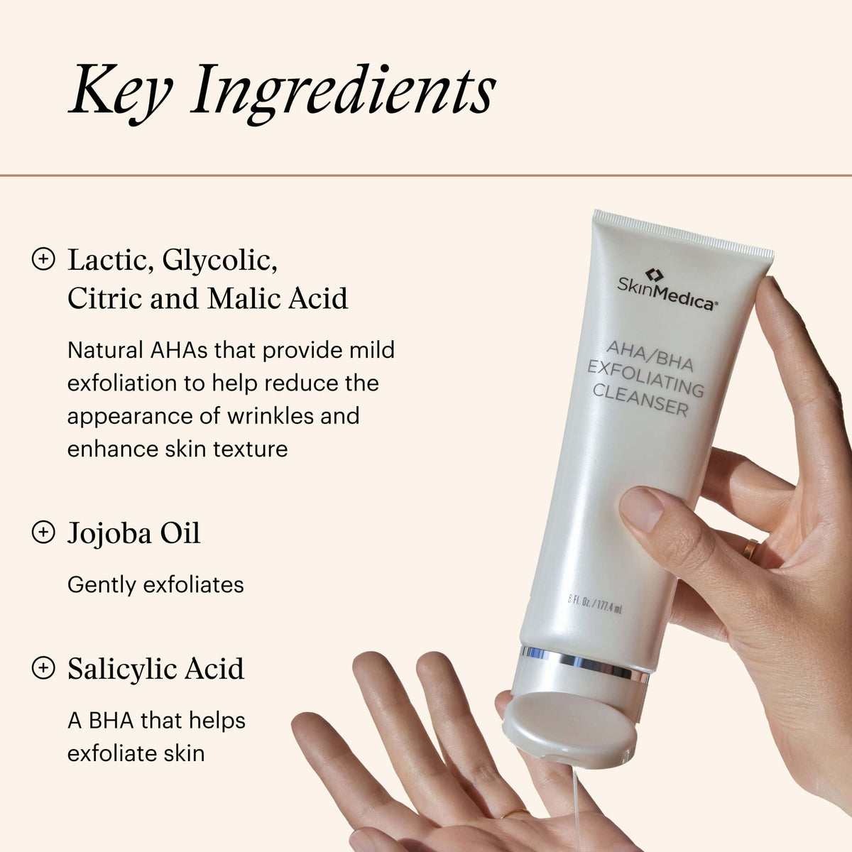 SkinMedica Face & Body Cleansers 6 fl. oz. SkinMedica AHA/BHA Exfoliating Cleanser - Skin Type Solutions