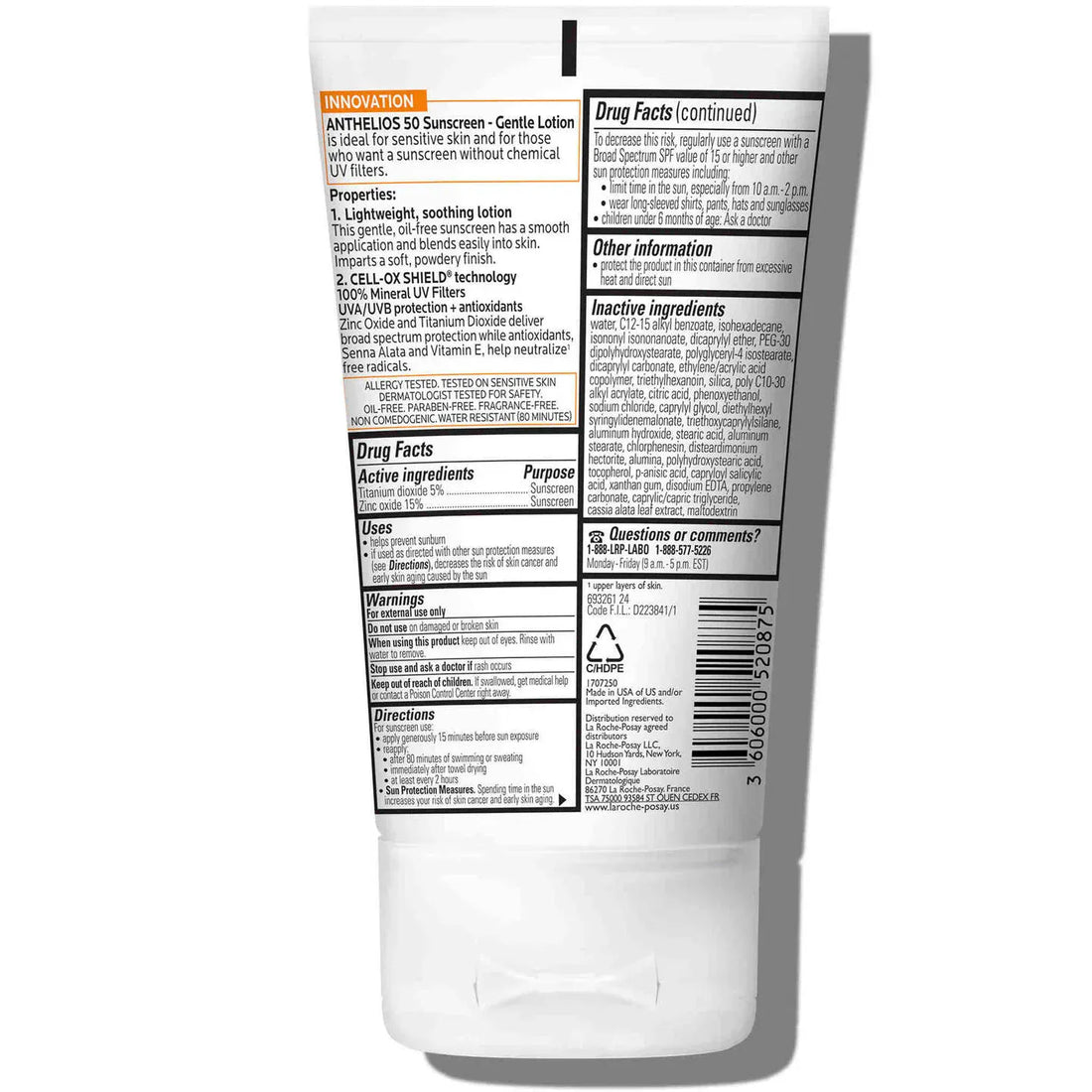 La Roche-Posay Facial Sunscreen La Roche-Posay Anthelios SPF 50 Gentle Lotion Mineral Sunscreen - Skin Type Solutions