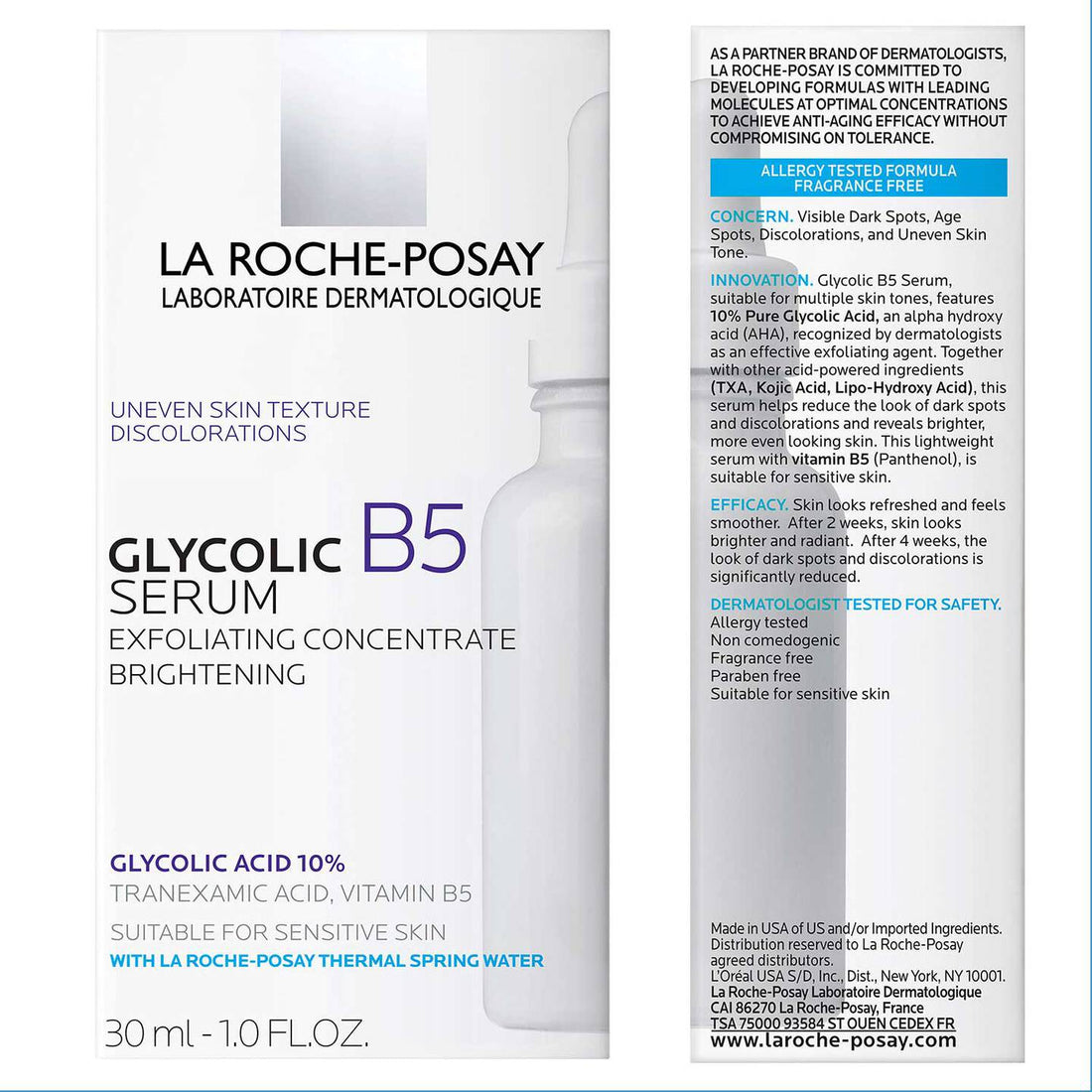 La Roche-Posay Facial Treatment 1.0 oz. La Roche-Posay Glycolic B5 Serum - Skin Type Solutions