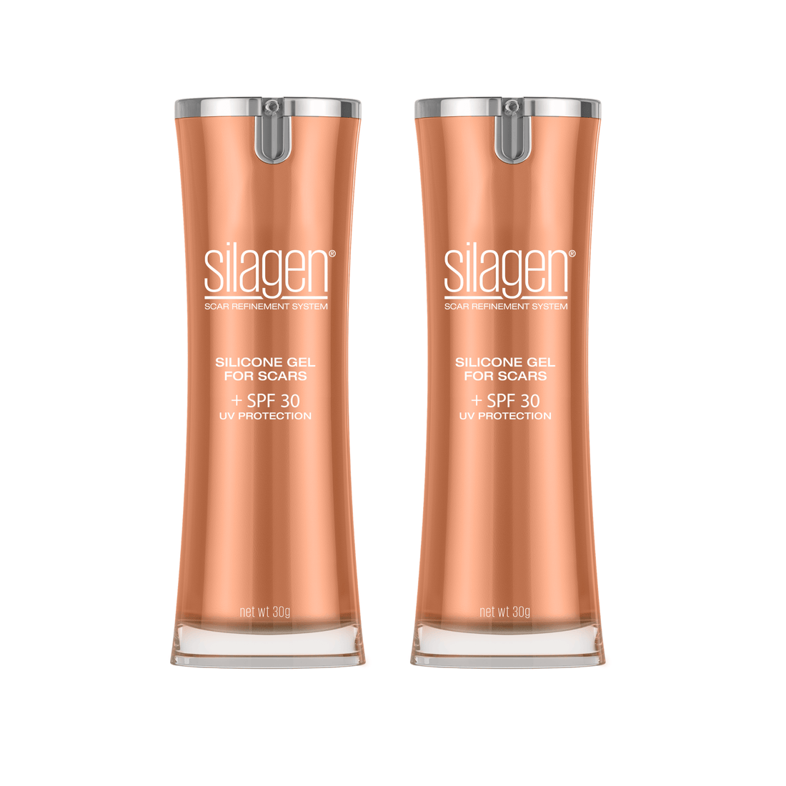Silagen Treatments & Serums Twin Pack (30g x2) Silagen 100% Pure Silicone Gel + SPF 30 - Skin Type Solutions