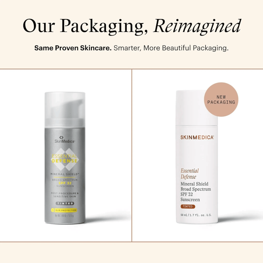 SkinMedica Sunscreen SkinMedica Essential Defense Mineral Shield SPF 32 Sunscreen Tinted - Skin Type Solutions