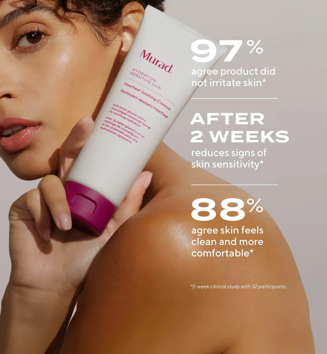 Murad Face & Body Cleansers Murad Heartleaf Soothing Face Cleanser - Skin Type Solutions