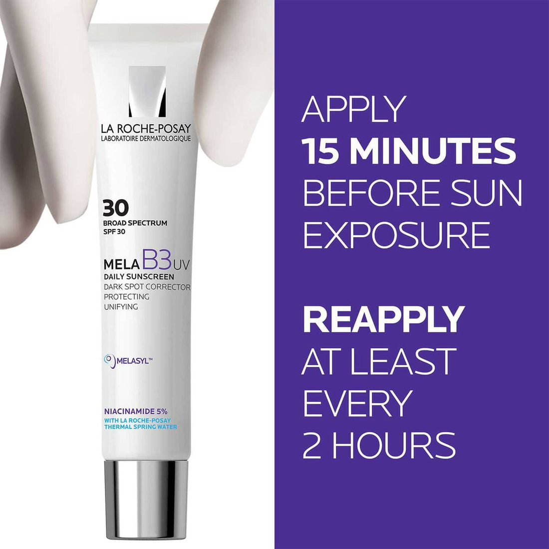 La Roche-Posay Facial Sunscreen 1.35 fl. oz. La Roche-Posay Mela B3 UV Broad Spectrum SPF 30 - Skin Type Solutions
