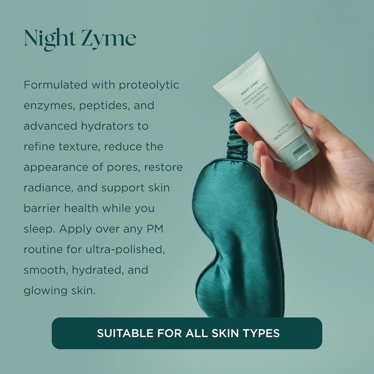 Jan Marini Facial Treatment Marini Skin Solutions Night Zyme Overnight Glass Skin Resurfacing Complex - Skin Type Solutions