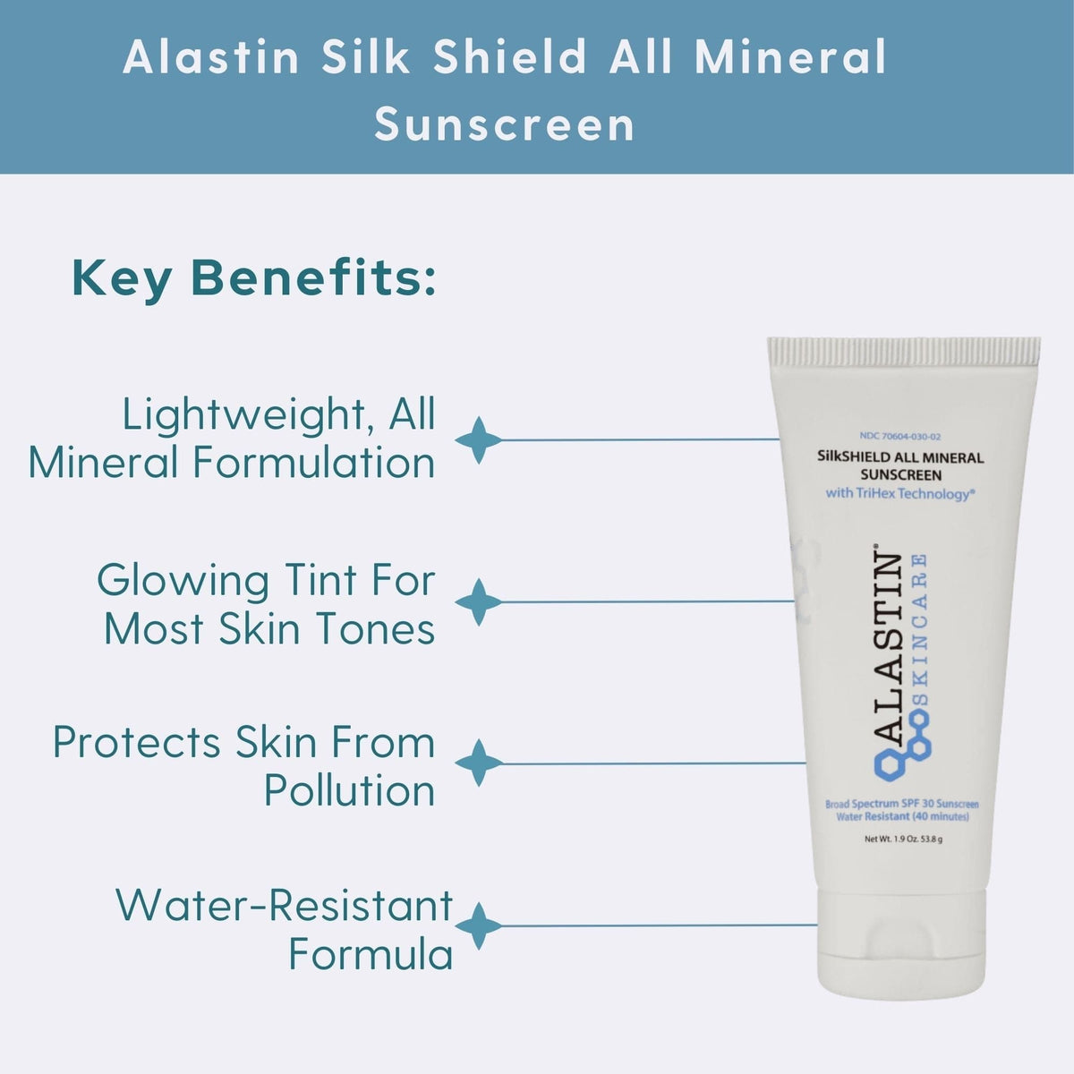 Alastin Sunscreen Alastin Silk Shield All Mineral SPF30 - Skin Type Solutions