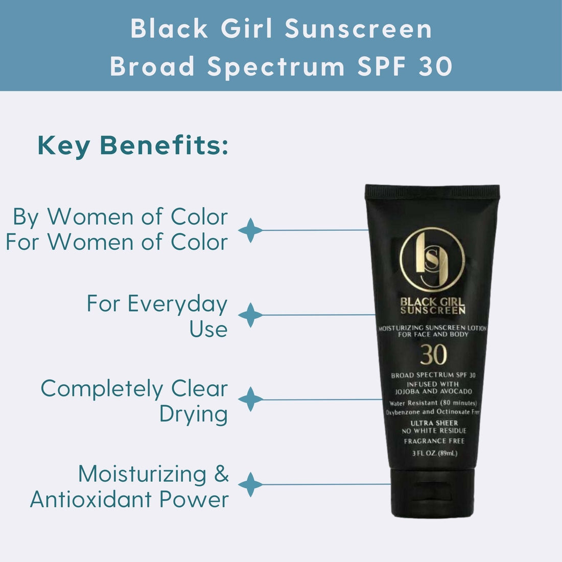 Black Girl Sunscreen Broad Spectrum SPF 30