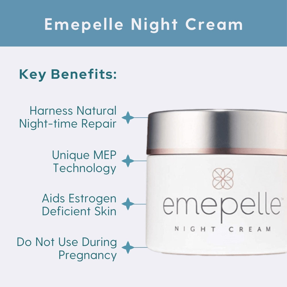 Emepelle Facial Moisturizer 1.7 fl. oz. Emepelle Night Cream - Skin Type Solutions