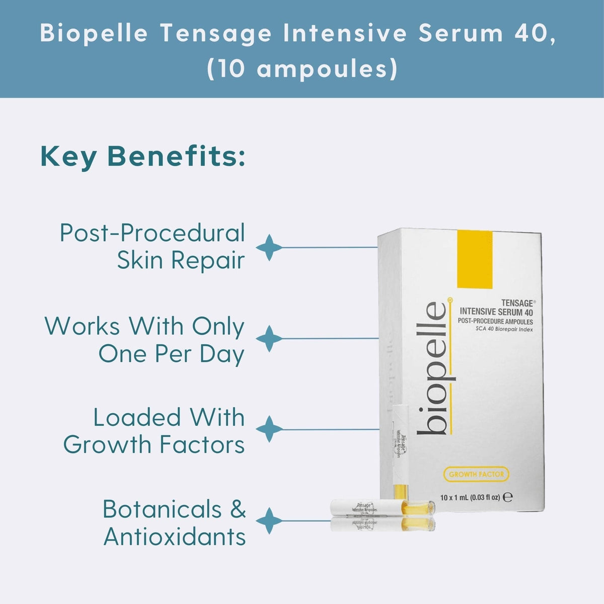 Biopelle Facial Treatment Biopelle Tensage Intensive Serum 40, (10 ampoules) - Skin Type Solutions