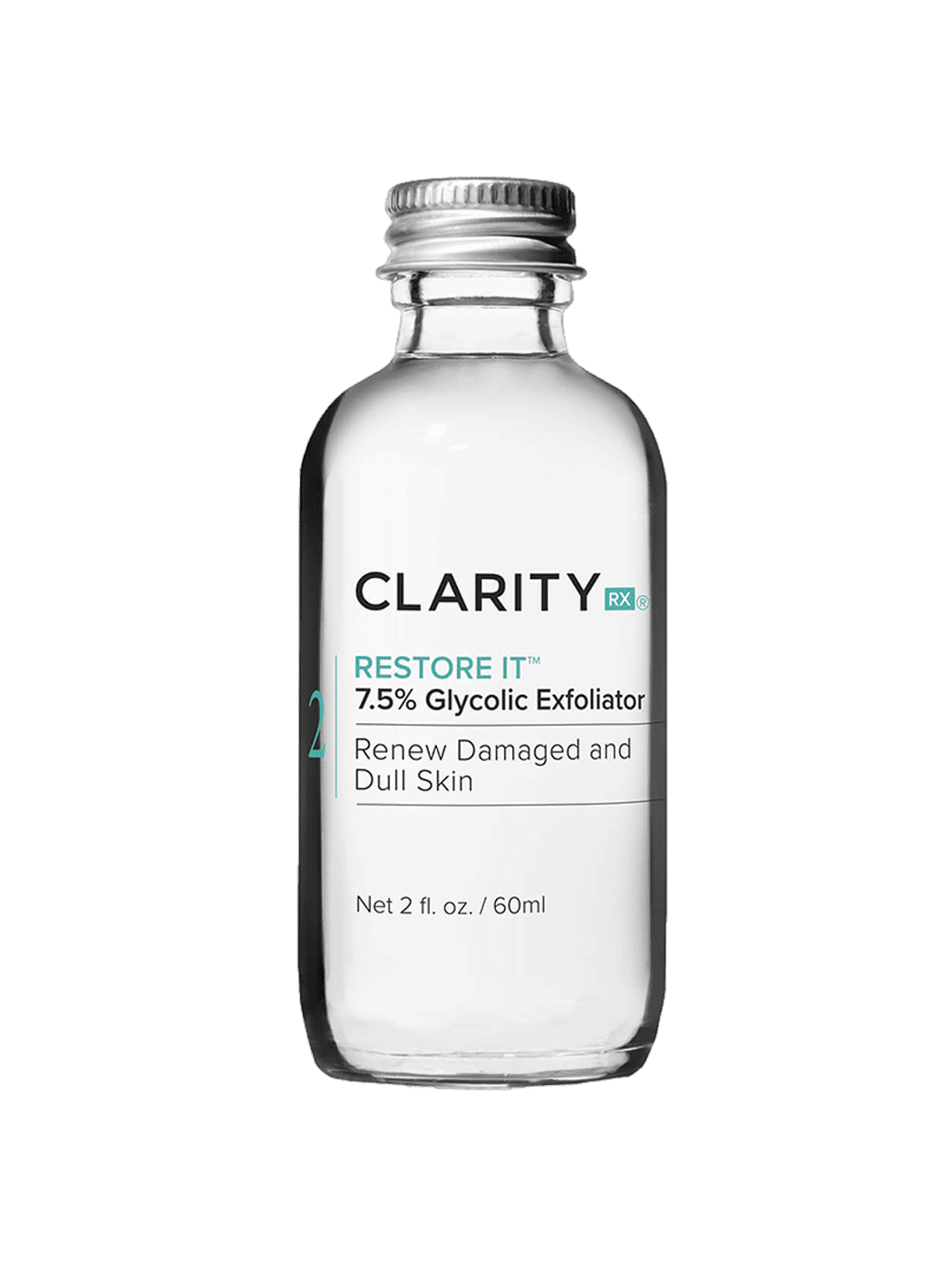 ClarityRx Facial Toner 2.0 fl. oz. ClarityRx Restore It 7.5% Glycolic Exfoliator - Skin Type Solutions