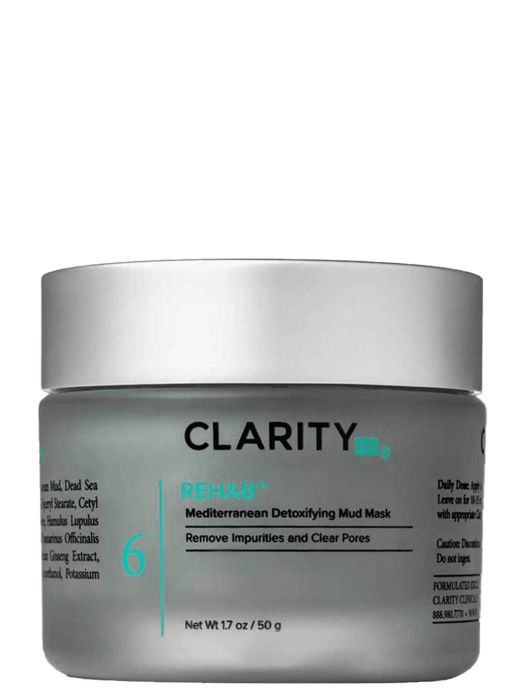 ClarityRx Facial Mask 1.7 oz. ClarityRx Rehab Detoxifying Mud Mask - Skin Type Solutions