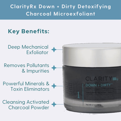 ClarityRx Down + Dirty Detoxifying Charcoal Microexfoliant