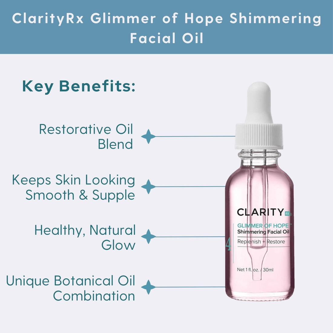 ClarityRx Glimmer of Hope Shimmering Facial Oil