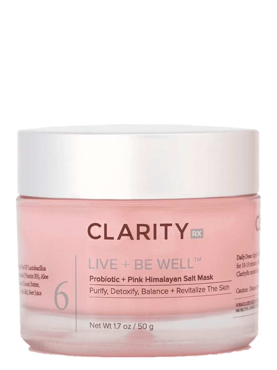 ClarityRx Live + Be Well Probiotic Pink Himalayan Salt Mask 1.7 fl. oz.
