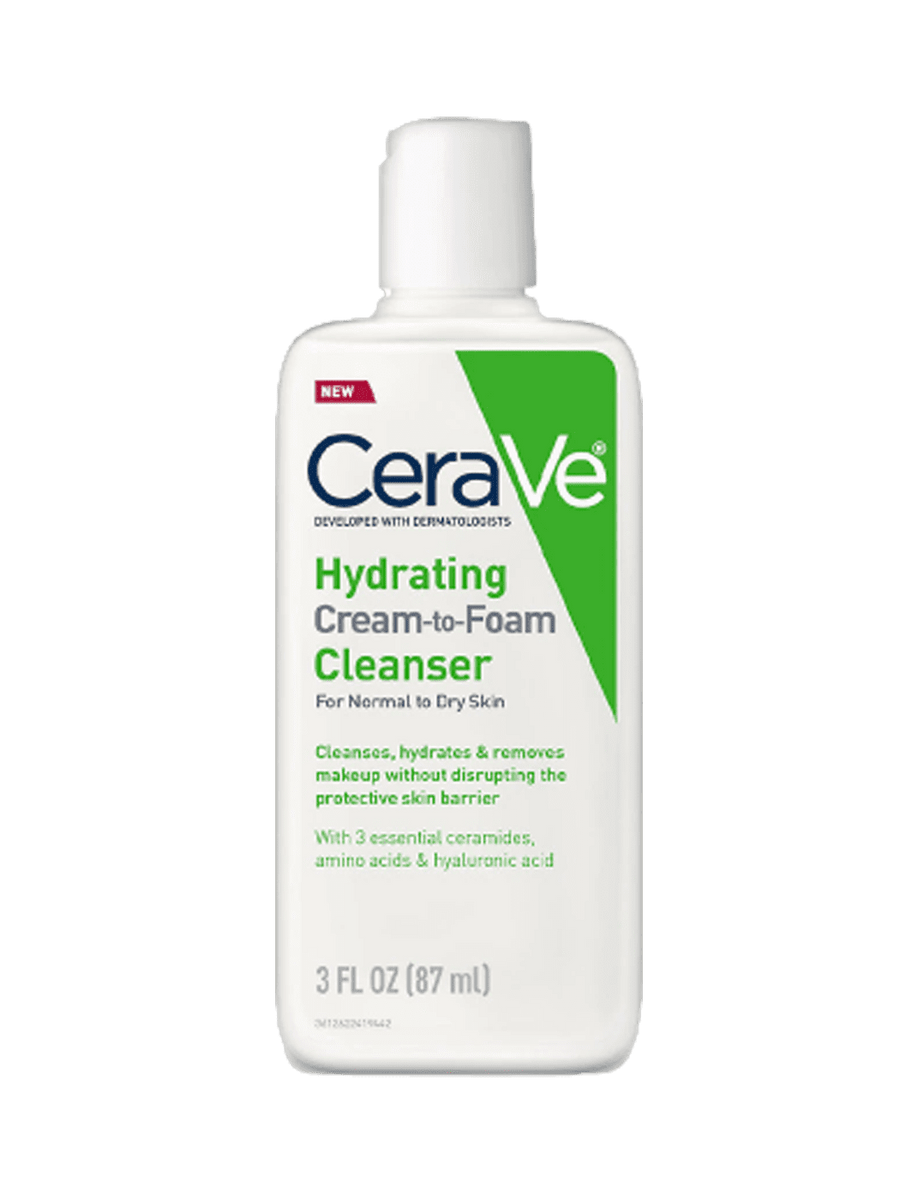 CeraVe Hydrating Cream to Foam Cleanser for Normal to Dry Skin 3 oz.