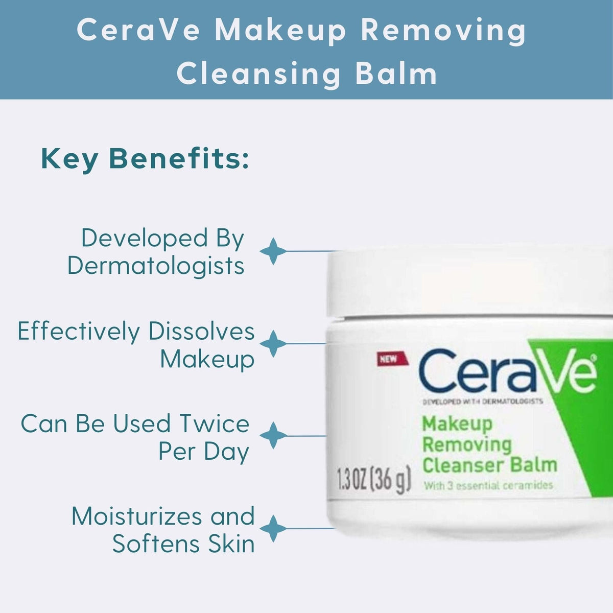 Cerave SkinCare 1.3 oz. CeraVe Makeup Removing Cleansing Balm - Skin Type Solutions