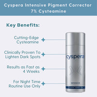 Cyspera Facial Treatment 1 fl. oz. Cyspera Intensive Pigment Corrector 7% Cysteamine - Skin Type Solutions