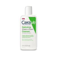 Cerave Facial Cleanser 3 oz. Travel Size CeraVe Hydrating Cream to Foam Cleanser for Normal to Dry Skin - Skin Type Solutions