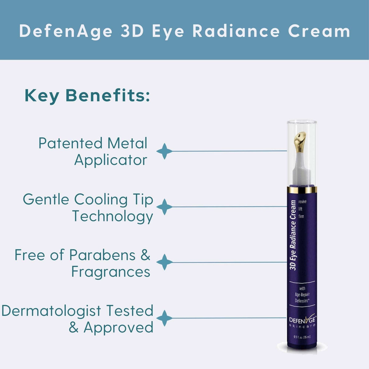 DefenAge Eye Treatment 0.5 fl. oz. DefenAge 3D Eye Radiance Cream - Skin Type Solutions